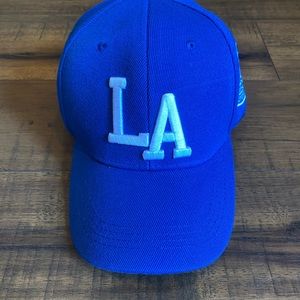 LA Baseball Hat Los Angeles Blue Adjustable Cap classic casual NWOT